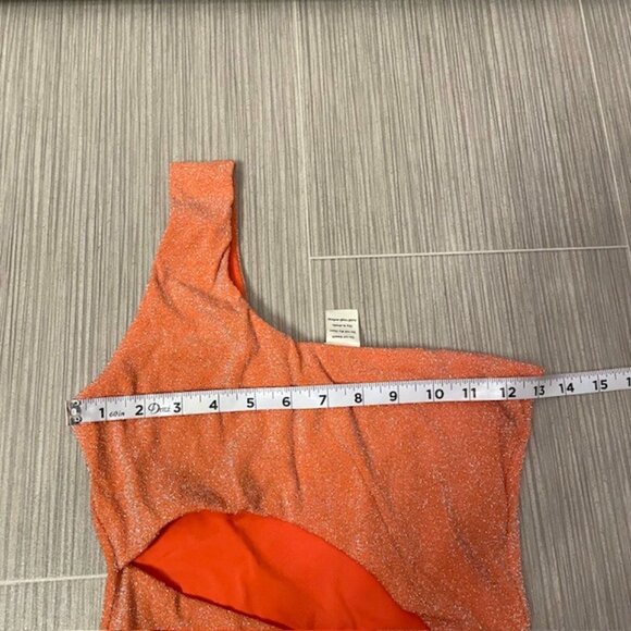 NWT Baobab Nikka One Shoulder One Piece Swimsuit Size XS Mandarine - Picture 15 of 16